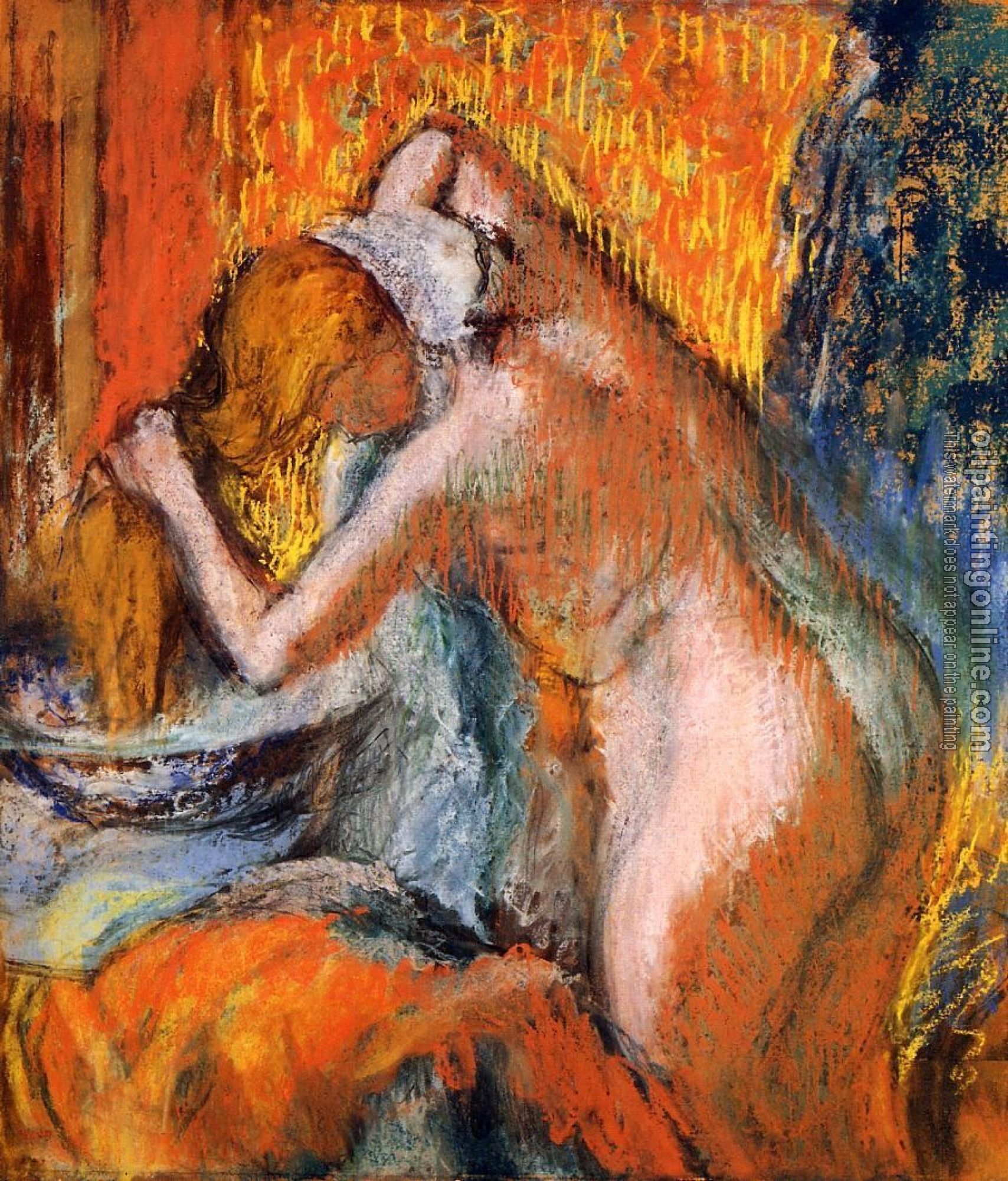 Degas, Edgar - After the Bath, Woman Drying Her Hair